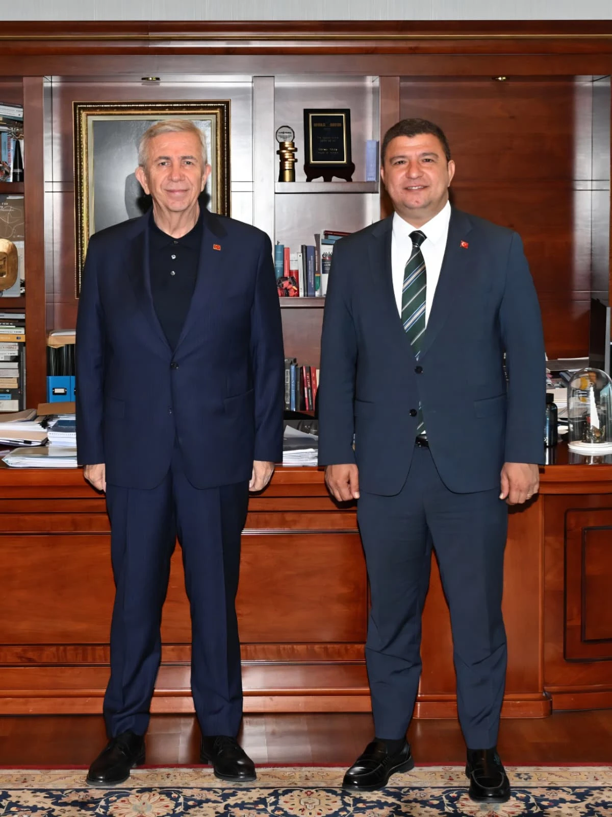 Başkan Okuroğlu, Mansur Yavaş&rsquo;ı ziyaret etti: Tire, i&ccedil;in &ouml;nemli iş birliği