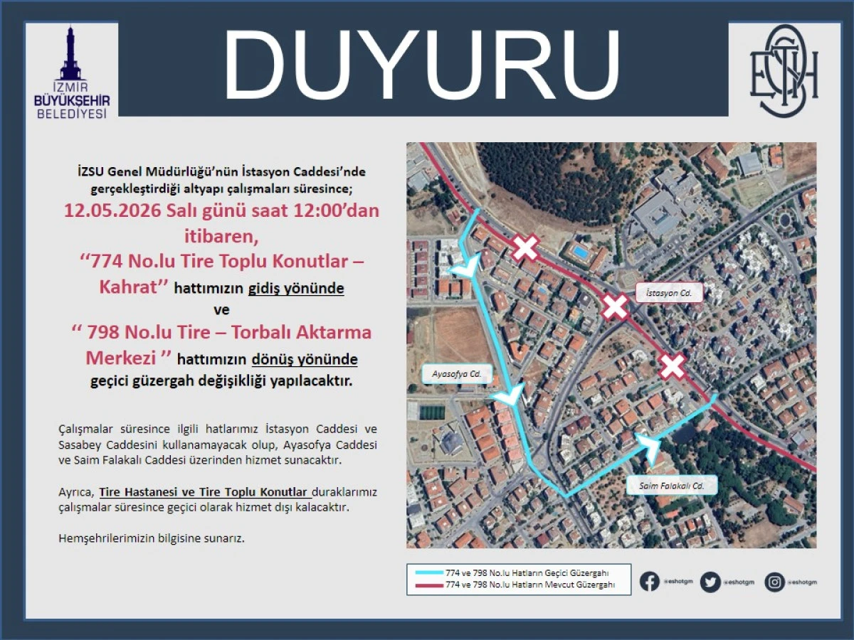 Hastane Kavşağı, ge&ccedil;ici olarak ara&ccedil; trafiğine kapatıldı