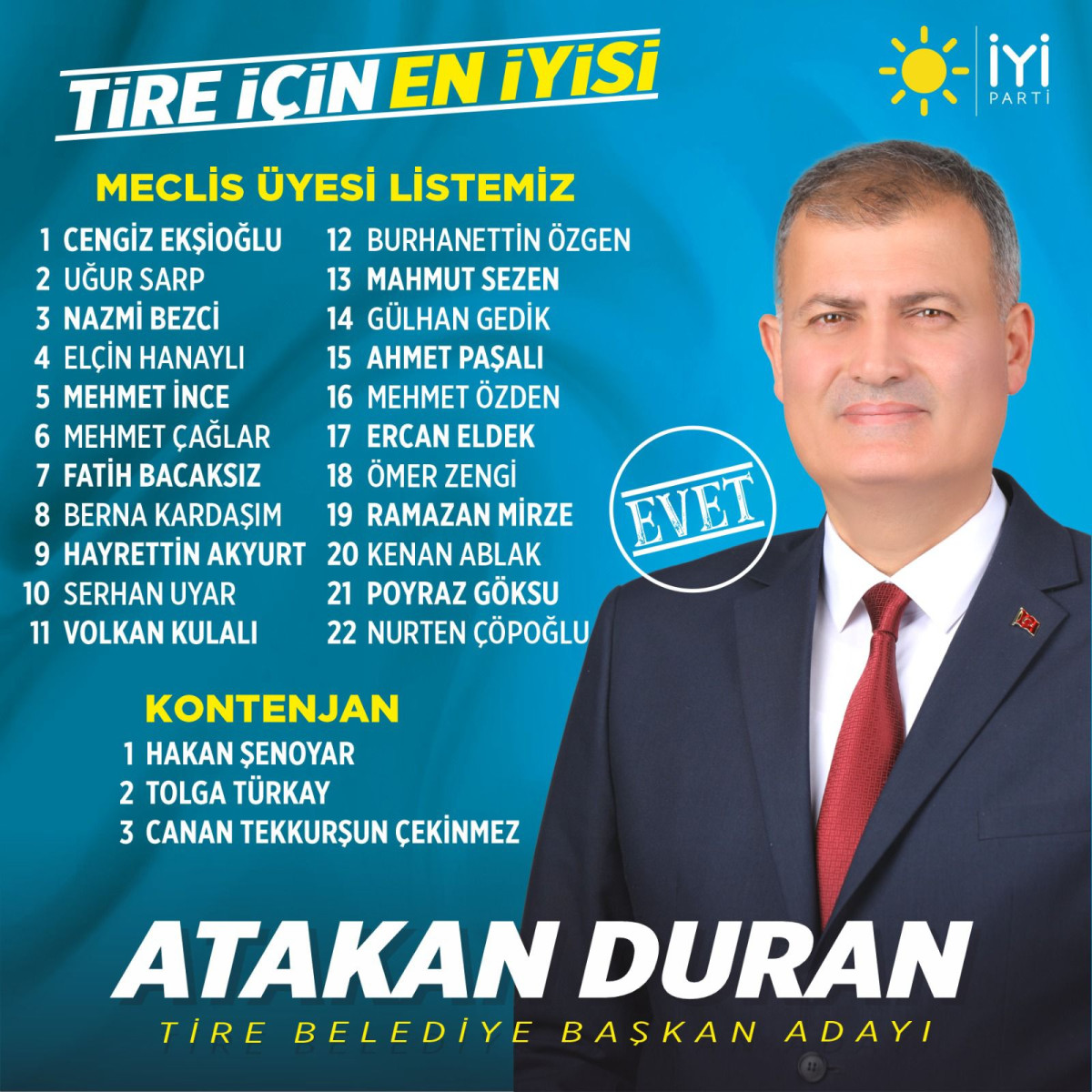 İYİ PARTİ TİRE ADAYLIK BAŞVURULARINI TAMAMLADI