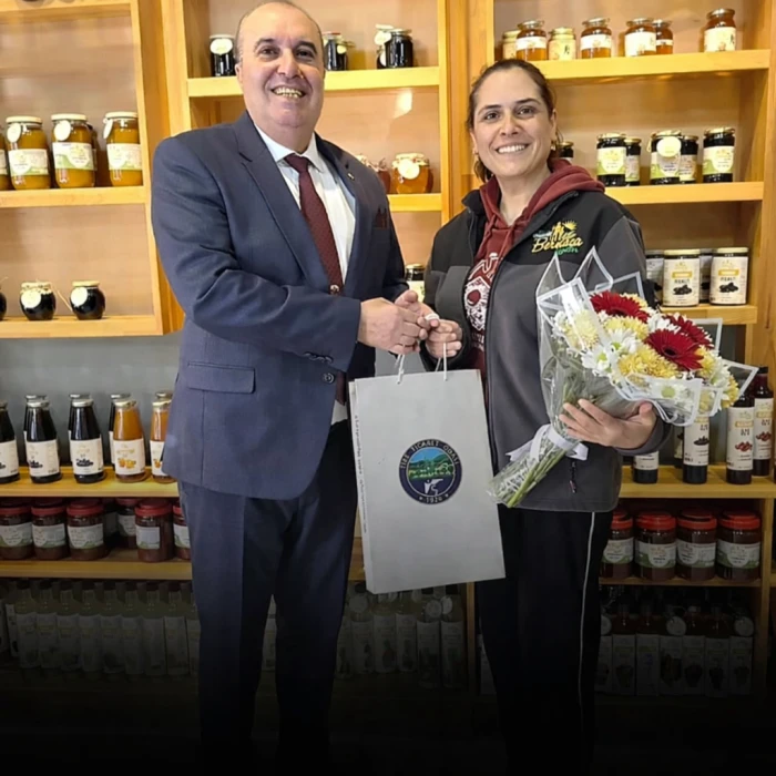 Ticaret Odası Başkanı Başarılı Girişimciye Destek Ziyareti