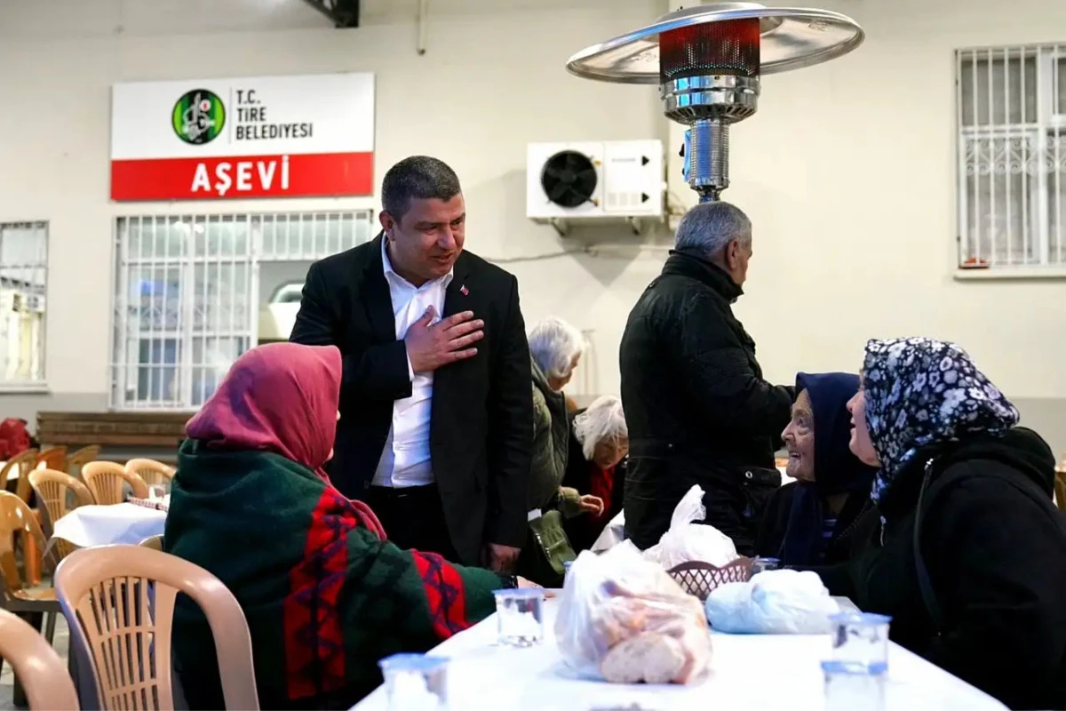 Tire Belediyesi, g&uuml;nl&uuml;k 1000 kişilik iftar yemeği