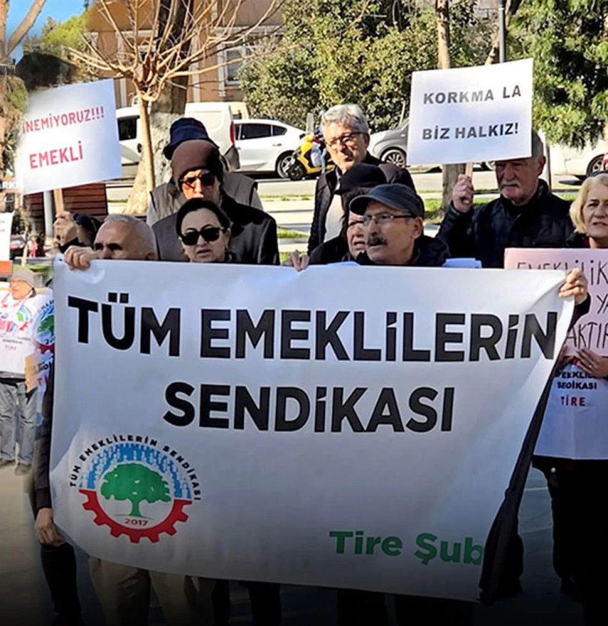Tire&rsquo;de Emeklilerden Sert Tepki