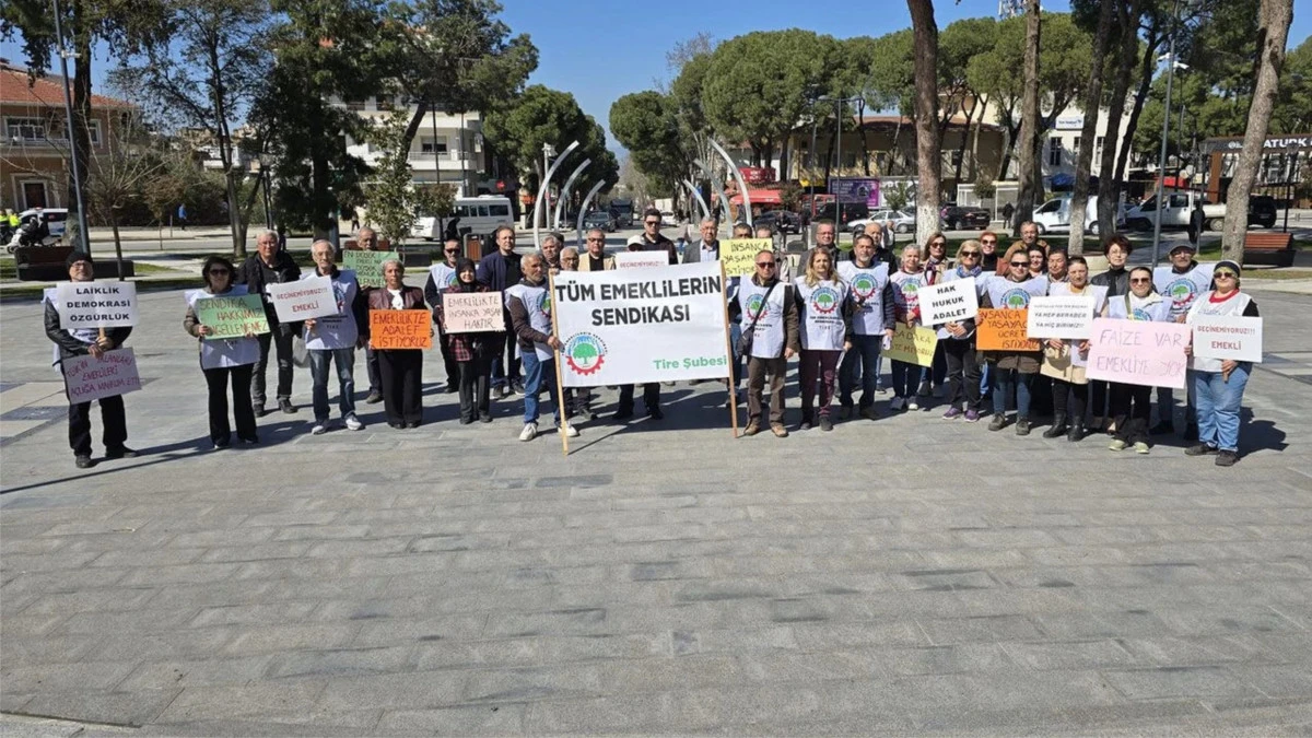 Tire&rsquo;de Emeklilerden Sert Tepki: &ldquo;Faize Var, Emekliye Yok!&rdquo;