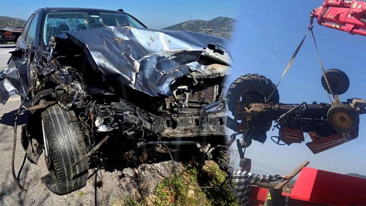 Tire&rsquo;de Feci Kaza: Trakt&ouml;r 3 Par&ccedil;aya Ayrıldı, 1 Kişi Yaralandı