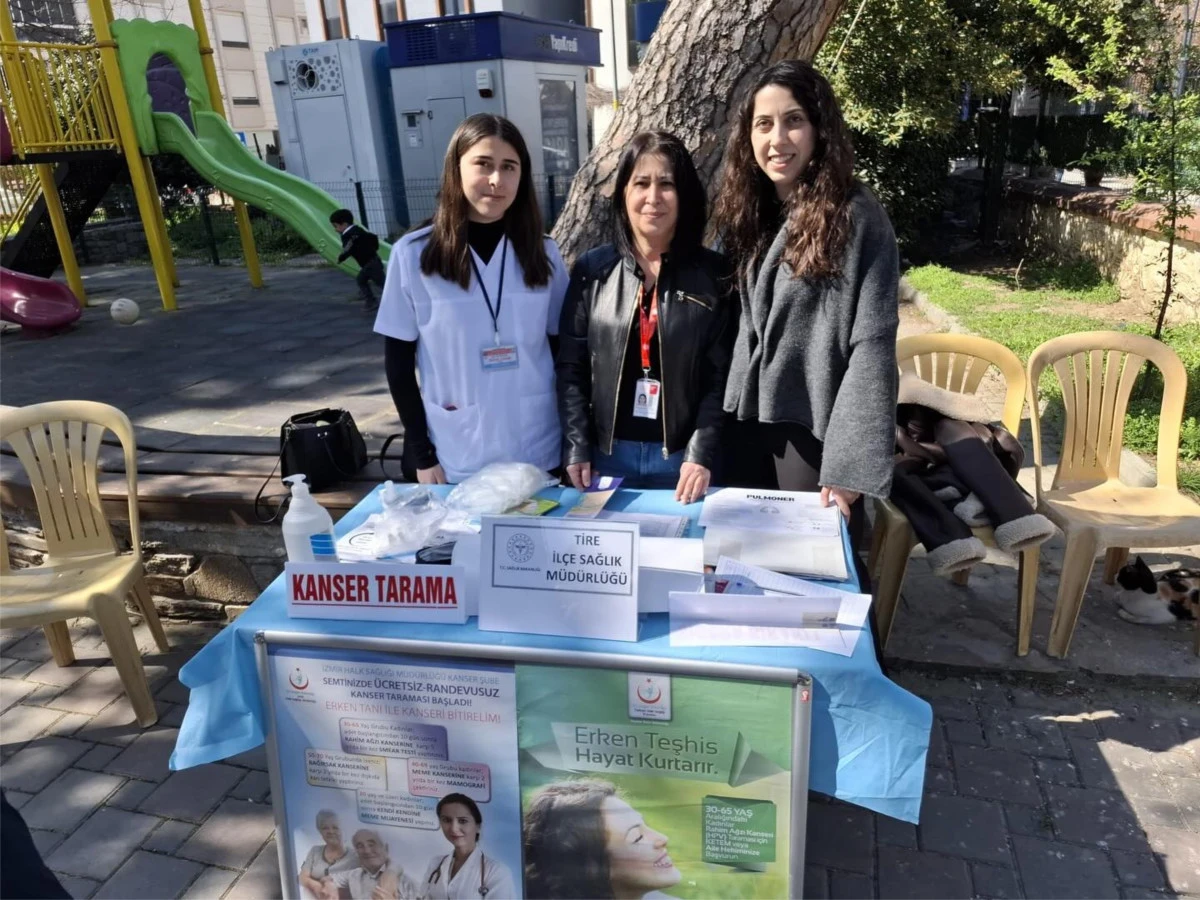 Tire&rsquo;de Kolorektal Kanser Farkındalığı İ&ccedil;in Bilgilendirme Standı Kuruldu